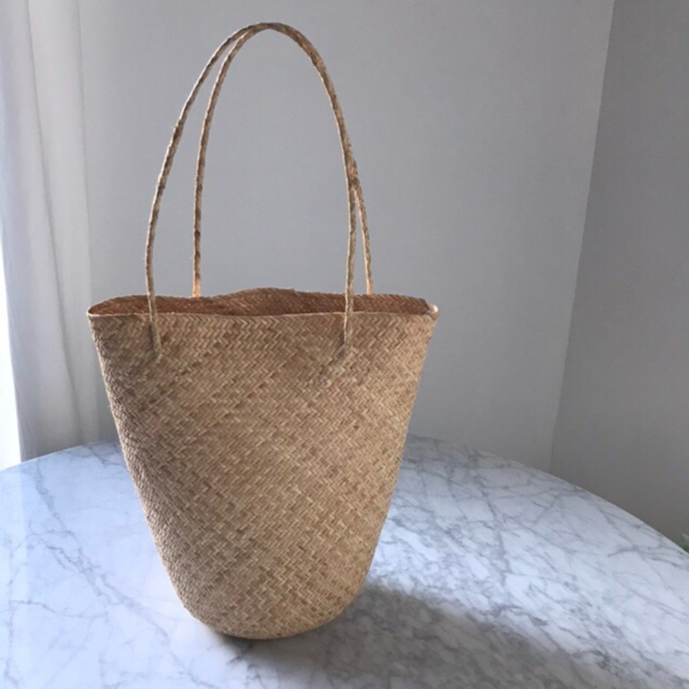 Woven Straw Basket Bag/Tote